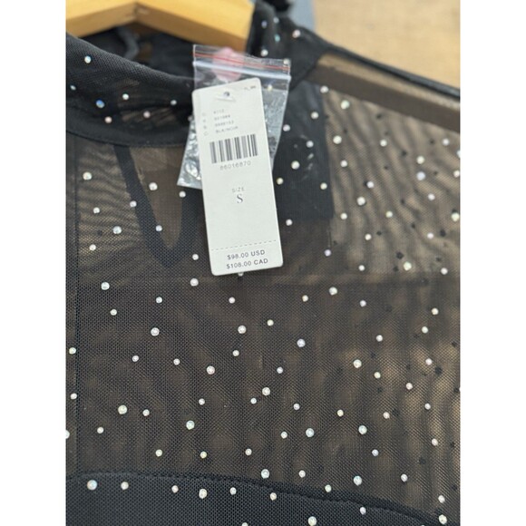 Eva Franco Anthropologie Long-Sleeve Sheer Sparkle Tunic Dress Women's Sz Small - Picture 7 of 7